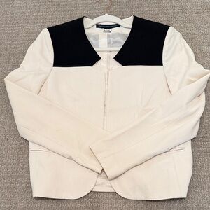 French Connection Cream and Black Blazer
